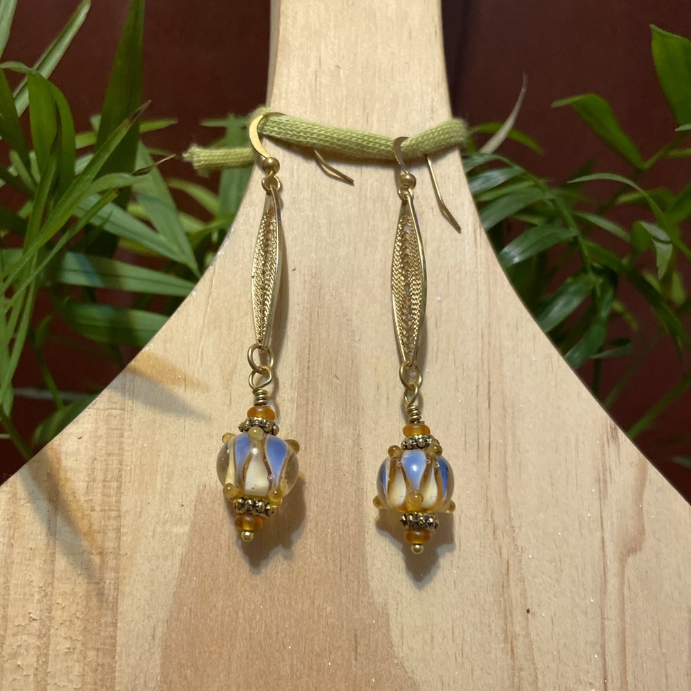 Long vintage earrings